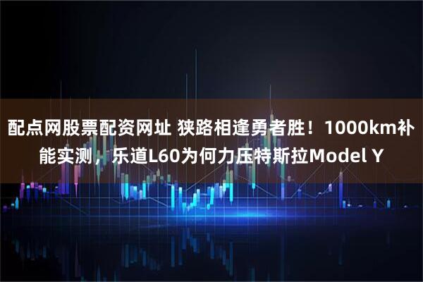 配点网股票配资网址 狭路相逢勇者胜！1000km补能实测，乐道L60为何力压特斯拉Model Y